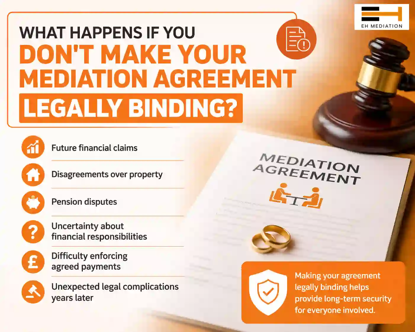 What Happens If You Don't Make Your Mediation Agreement Legally Binding Ellesmere Port?